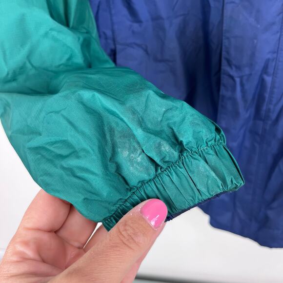 L.L. Bean Kids Lined Trail Model Wind and Rain Jacket Color Block S 4T - Picture 15 of 15